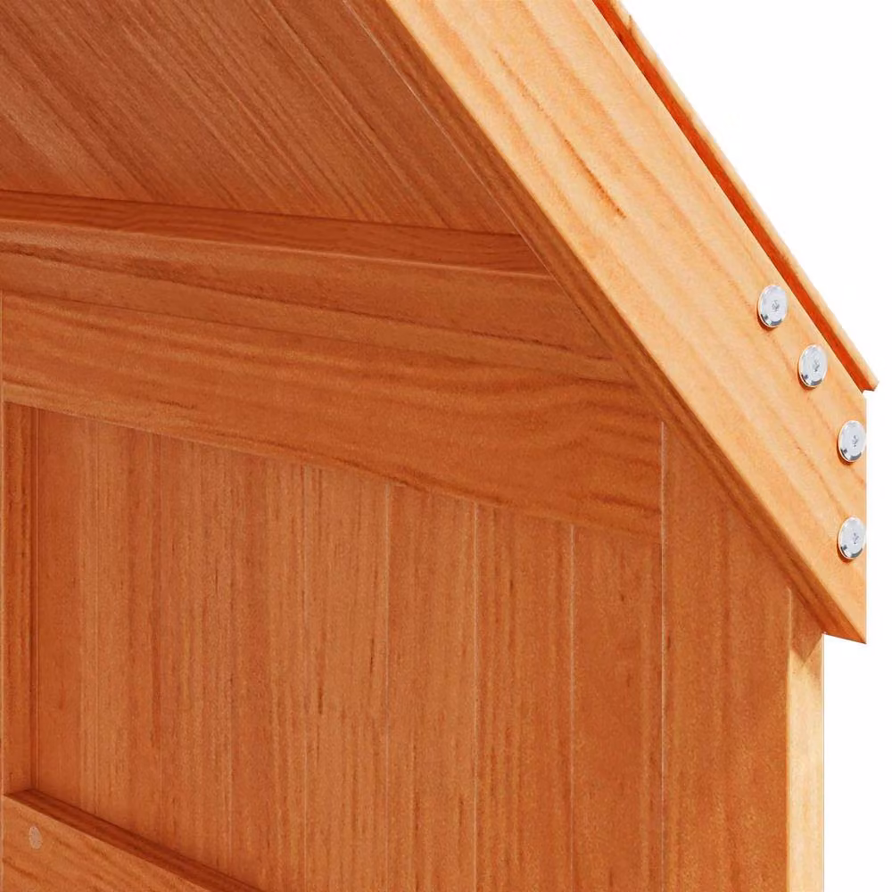 Berkfield Home Modern Single Loft Bed Frame in Waxed Brown Solid Pine Wood, W/D/H: 90 x 190 cm – 3