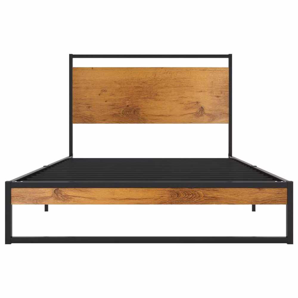Berkfield Home Metal Bed Frame in Black, W/D/H: 100 x 200 cm – 2