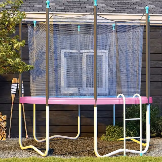SPORTNOW Waterproof Trampoline Spring Cover in Pink for 12 ft (366 cm) Trampolines
