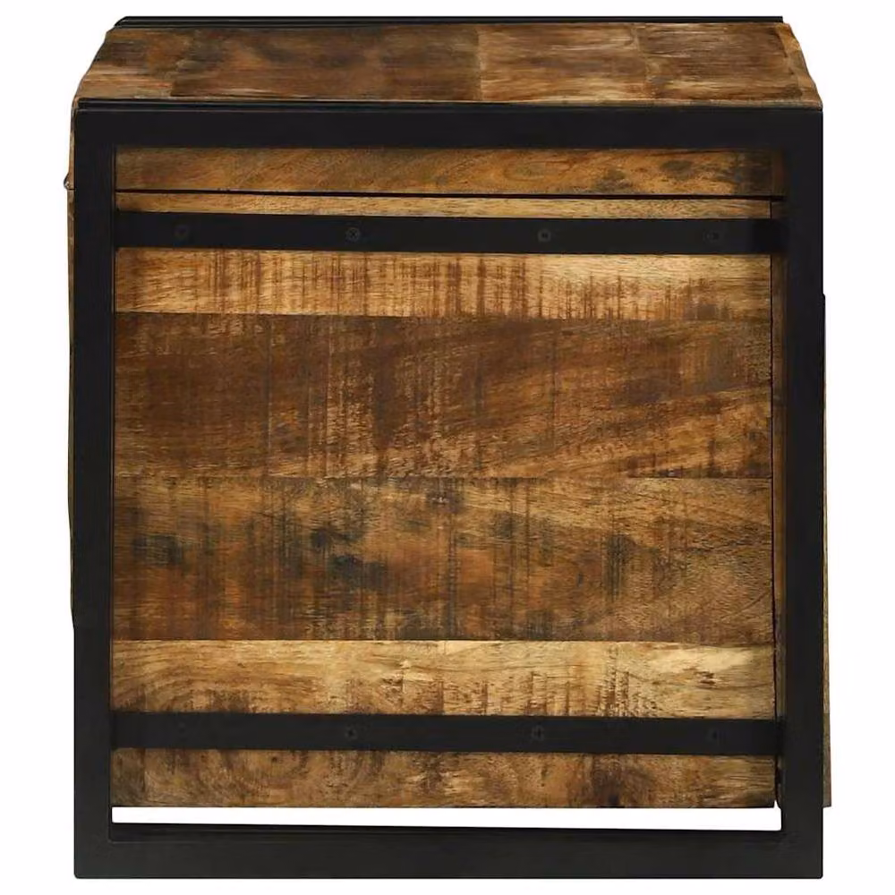 Berkfield Home Mango Wood Storage Box in Brown, W/D/H: 60 x 40 x 41 cm – 3