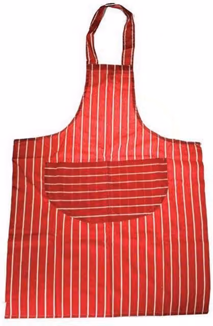 Universal Textiles Butchers Stripe Apron in Red, White and Multicolour