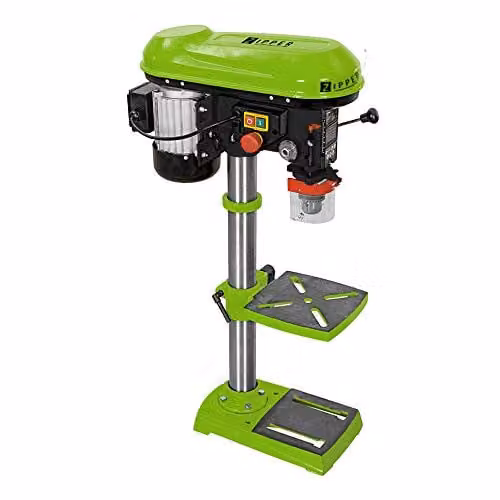 Zipper STB16T Green Benchtop Drill Press with 12 Speeds, 630W, 230V