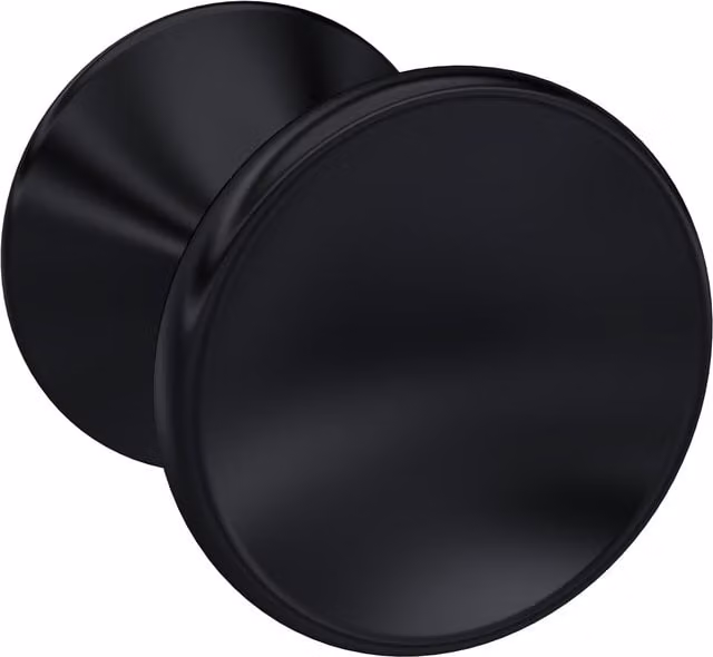 Balterley Indented Knob Furniture Handle, Matt Black, 30 mm – 1