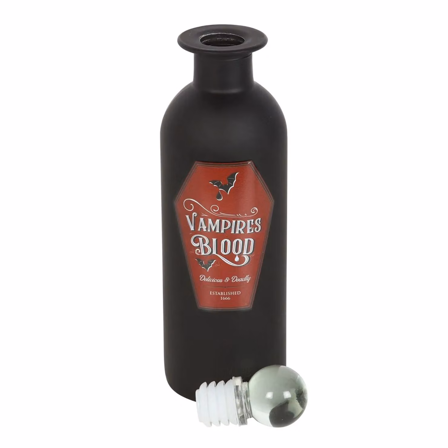 Something Different Vampire Blood Potion Glass Bottle in Black – 2