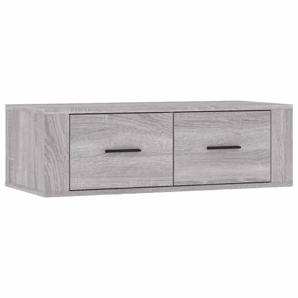 Berkfield Home Hanging TV Cabinet in Grey Sonoma, W/D/H: 80 x 36 x 25 cm – 2