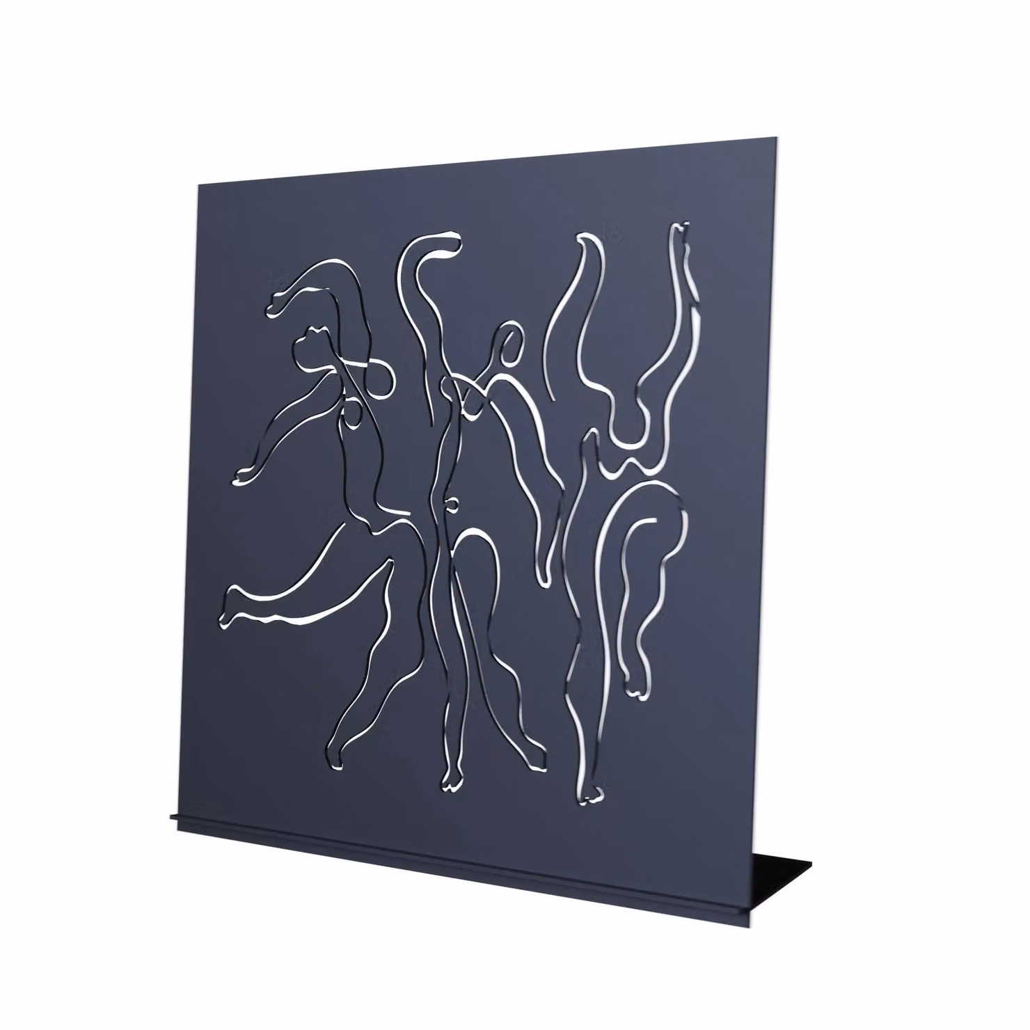 Decortie Modern Dancing Metal Art Tabletop Ornament, Black, H 25.8 cm x W 24.6 cm x D 10.0 cm – 2