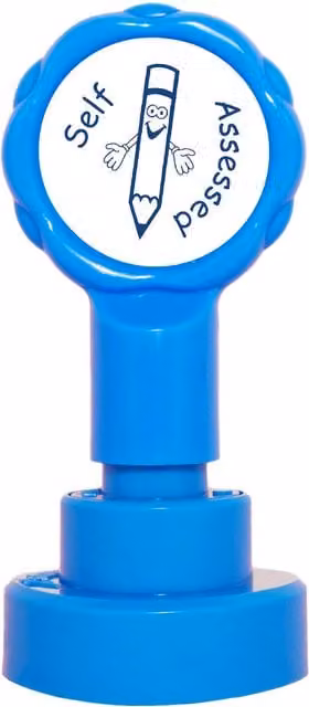 Xstamper Xclamations Self-Inking Rubber Stamp in Blue