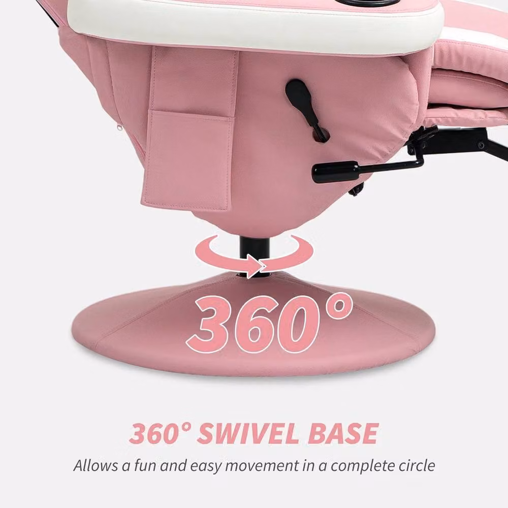 NESTLUNE Manual Recliner Armchair in Pink – 2