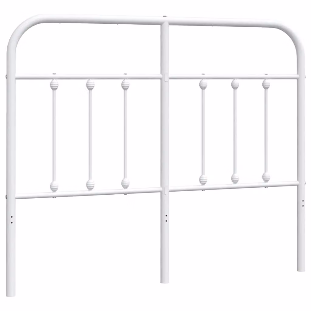 Berkfield Home Classic Metal Headboard in White, 120 cm – 2