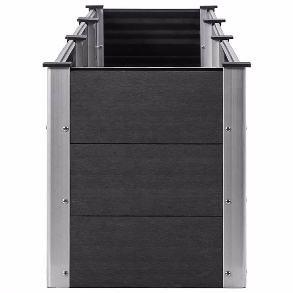 Berkfield Home Garden Grey WPC Raised Bed, W: 300 cm, D: 50 cm, H: 54 cm – 4