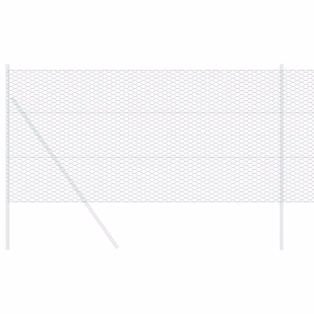 Berkfield Home Green PVC Coated Hexagon Steel Fence, H: 120 cm x W: 100 m – 2