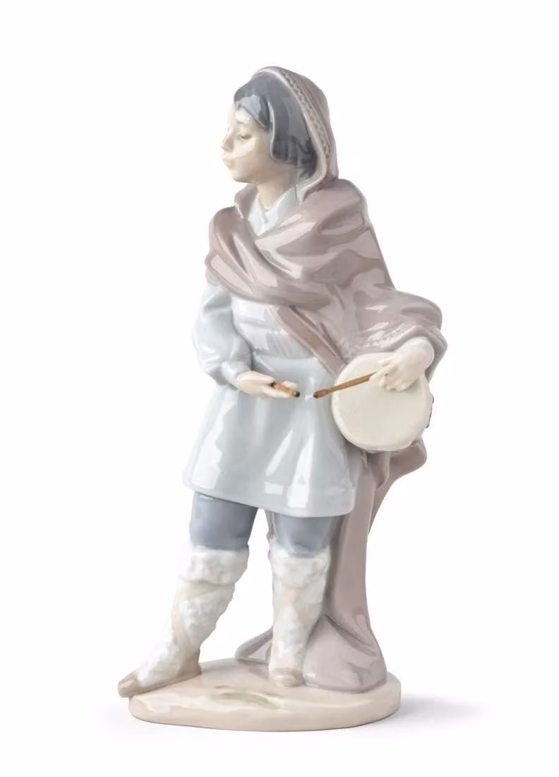 Lladró Drummer Boy Nativity Porcelain Figurine in Multicolour
