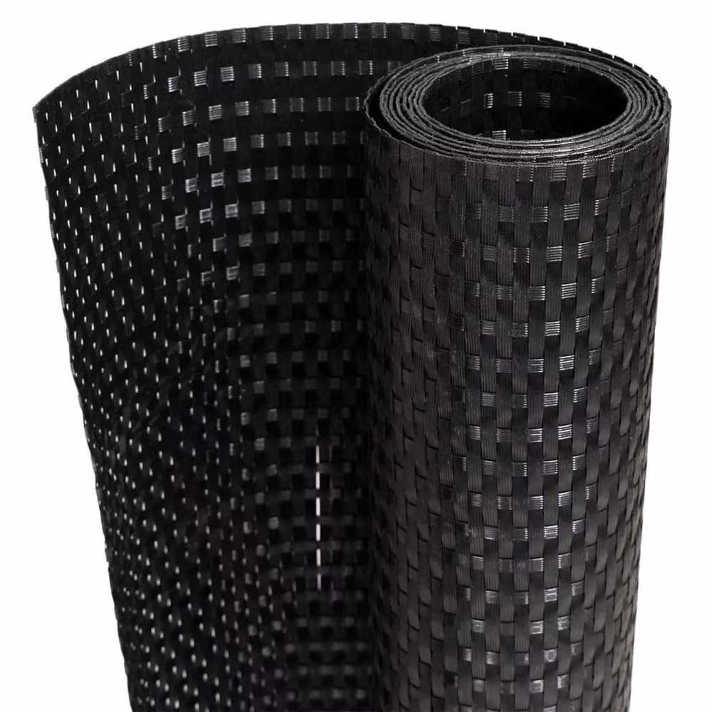 Berkfield Home Decorative Poly Rattan Balcony Screens, Black, 10 Pieces, H x W: 255 x 19 cm – 3