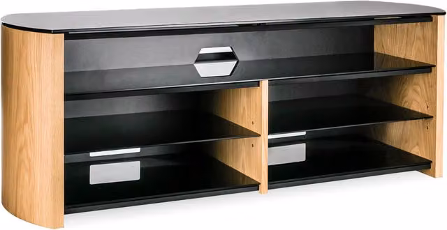 Alphason Finewoods Light Oak Soundbar TV Stand