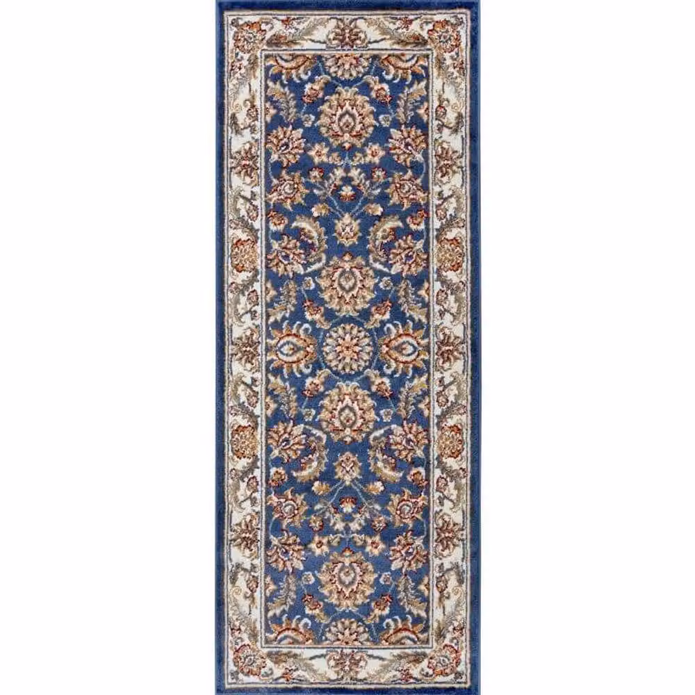 THE RUGS Reni Luxor Oriental Vintage Short Pile Living Room Rug Runner in Blue, W/D/H: 80 x 240 cm – 5