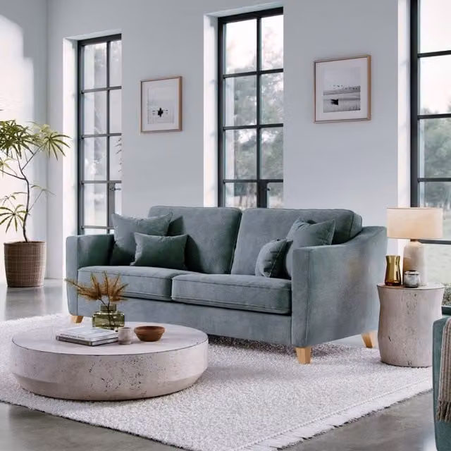 The Great Sofa Company Jackson 4 Seater Chenille Sofa in Mid Grey – 1