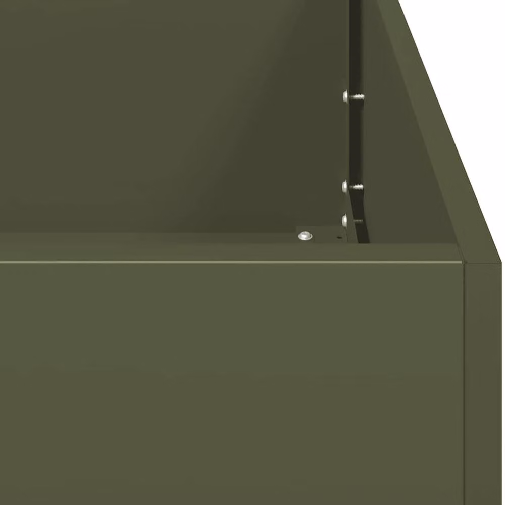 Berkfield Home Steel Planter Tub, Green, W: 360 cm, D: 80 cm, H: 40 cm – 3