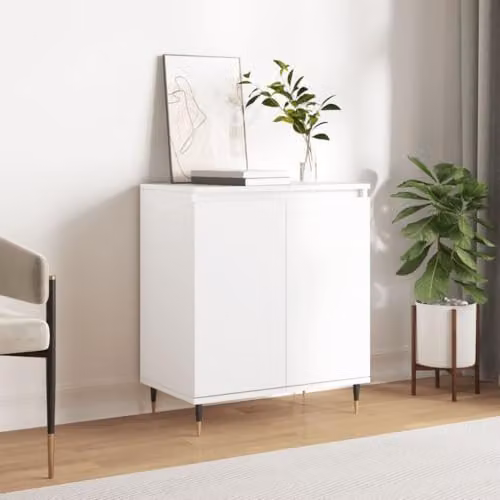 vidaXL White Matt Sideboard in Engineered Wood W/D/H: 60 x 35 x 70 cm – 2