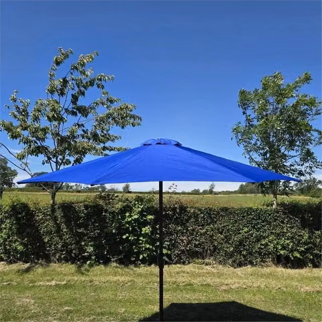 SPETLEK Blue Garden Parasol Umbrella with 270 cm Diameter