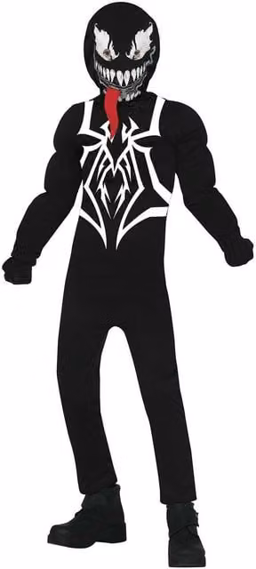 Fiestas Guirca Baby Supervillain Costume Set in Black, White and Multicolour