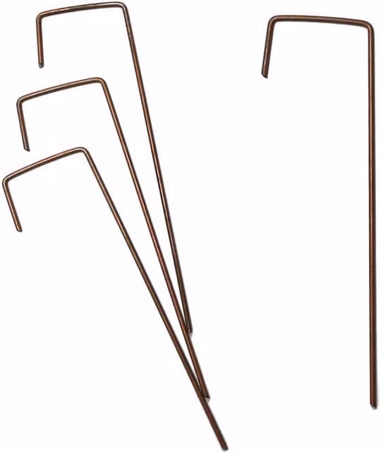 True Products Ground Cover Fixing Pins, Brown, Pack of 10