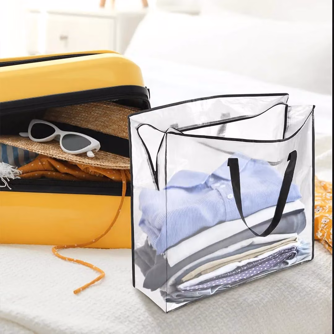 Ikea Transparent Heavy Duty Reusable Laundry Bags, Set of 3 – 6