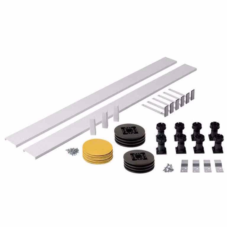 Kartell Riser Kit for Rectangular or Square Shower Trays, White, up to 1200mm
