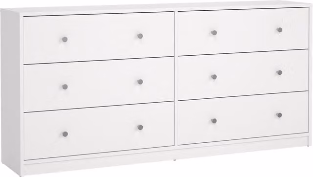 Furniture To Go May Chest of 6 Drawers (3+3) in White