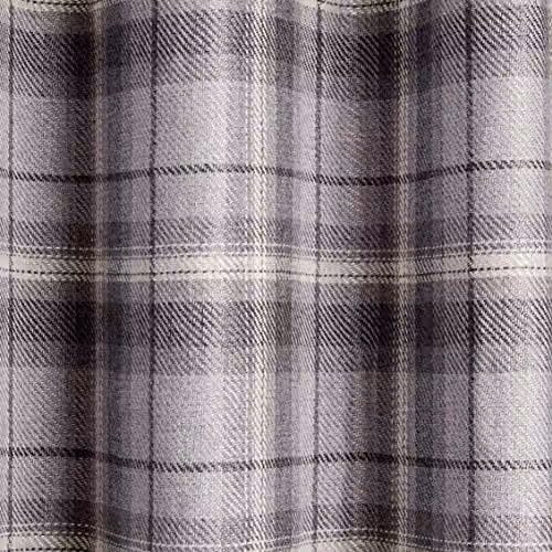 Sundour Carnoustie Checked Blackout Eyelet Curtains in Grey, W: 229 cm, D: 183 cm – 4