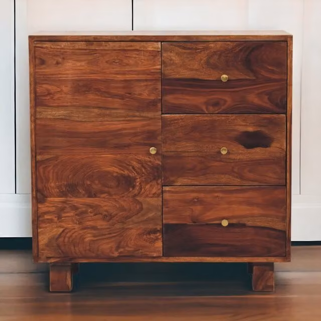 Artisan Furniture Tula Mini Sideboard in Brown Sheesham Wood