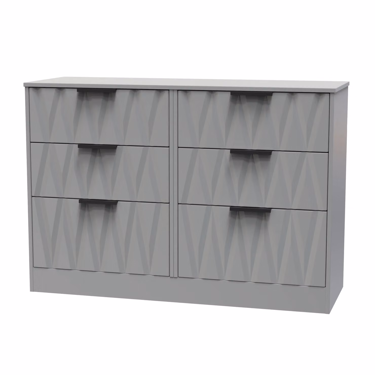 Ready Assembled 2 U Washington 6 Drawer Wide Chest in Grey – 2