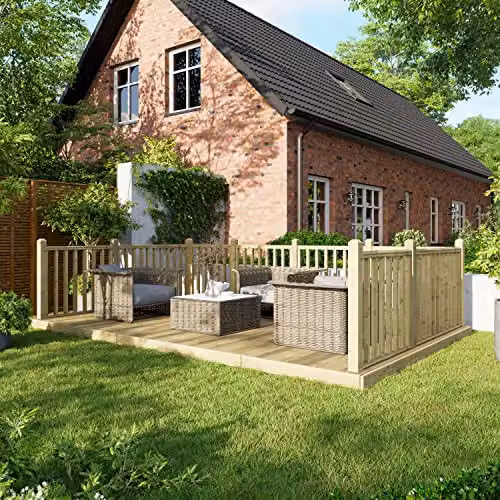 Powersheds Tanalised Timber Decking Kit in Brown