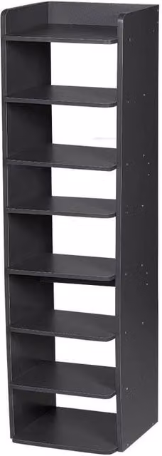 Kelvenix 8 Tier Shoe Storage Rack Cabinet in Black