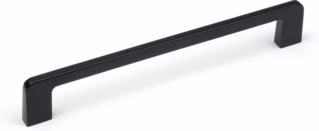 Handle & Home D Bar Shaker Cabinet Handle in Matt Black Zinc