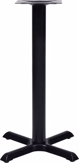 Berkfield Home Sturdy Bistro Table Leg in Black Cast Iron, W/D/H: 56 x 56 x 72 cm