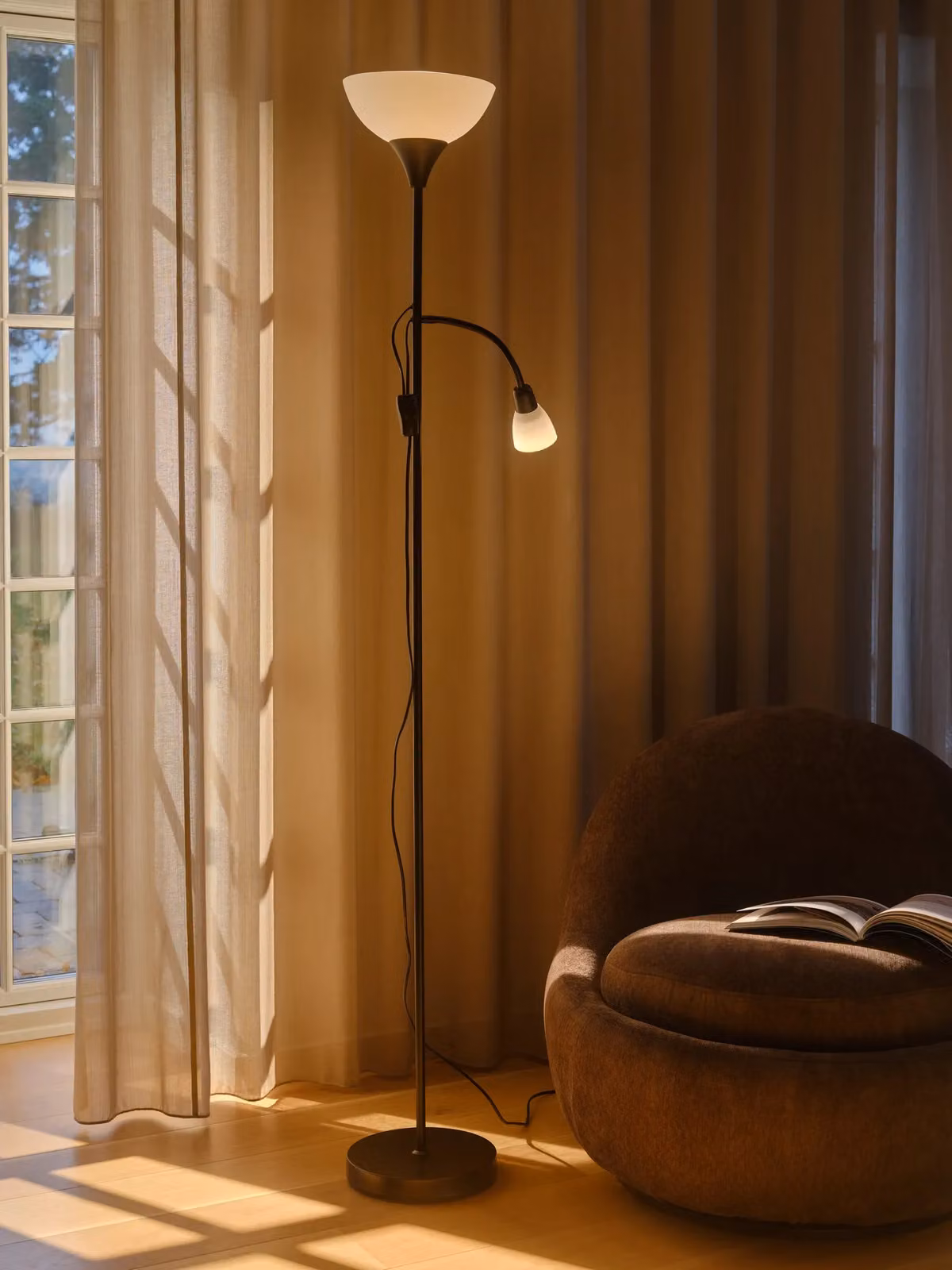 Nordlux Lauria Adjustable Metal Floor Lamp in Black for Living Rooms and Reading – 3