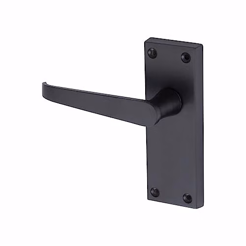 Golden Grace Victorian Straight Latch Door Handles, Matt Black, 6 Pairs – 5