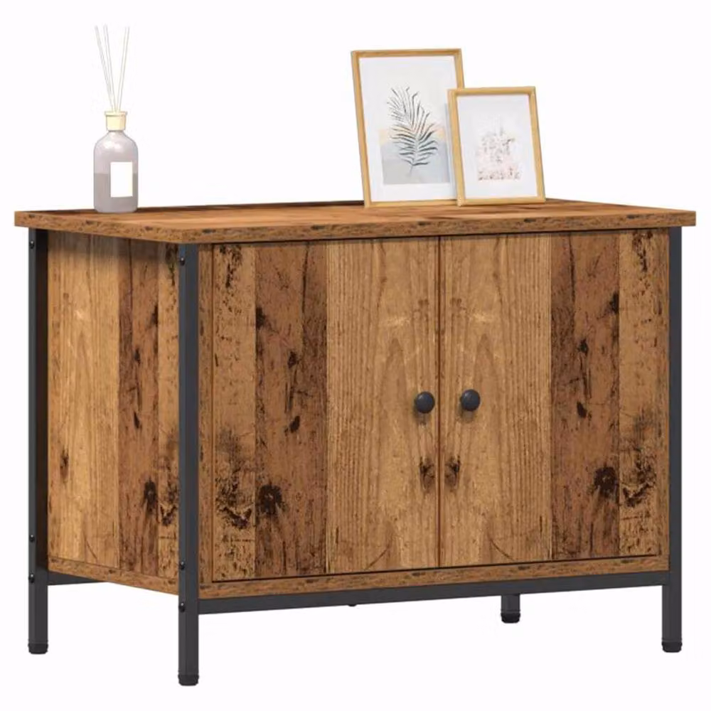 Berkfield Home Old Wood TV Stand in Brown, W/D/H: 60 x 35 x 45 cm – 3