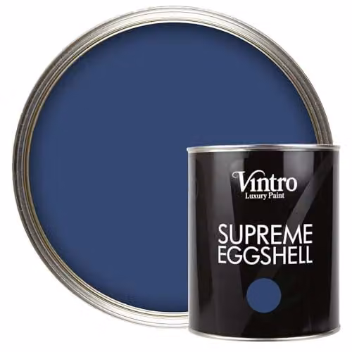 Vintro Northern Star Dark Blue Eggshell Paint for Interior and Exterior Walls, Wood and Trim, 1 Litre