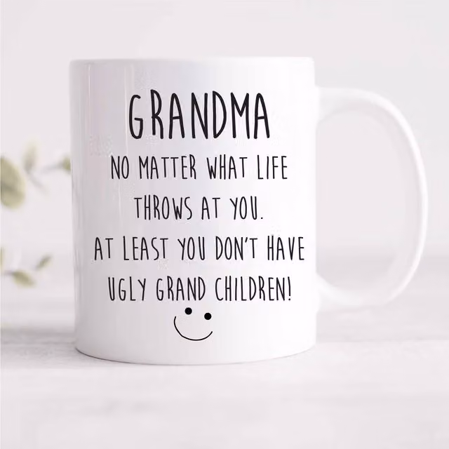 60 Second Makeover Limited Funny Grandma Mug in White
