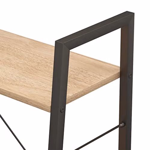 vidaXL 3-Tier Industrial Standing Shelf in Brown and Black, W/D/H: 56 x 35 x 108 cm – 3