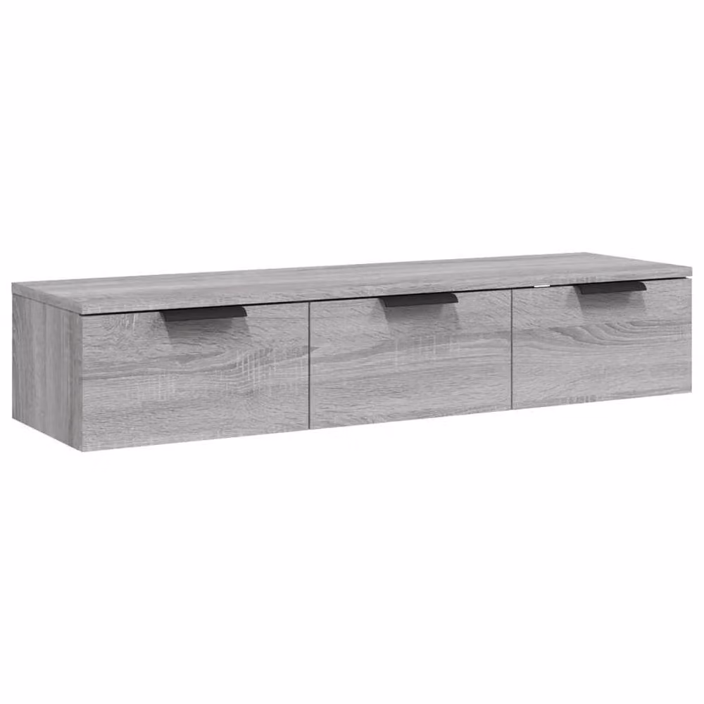 Berkfield Home Wall Mounted Cabinet in Grey Sonoma, W: 102 cm, D: 30 cm, H: 20 cm – 2