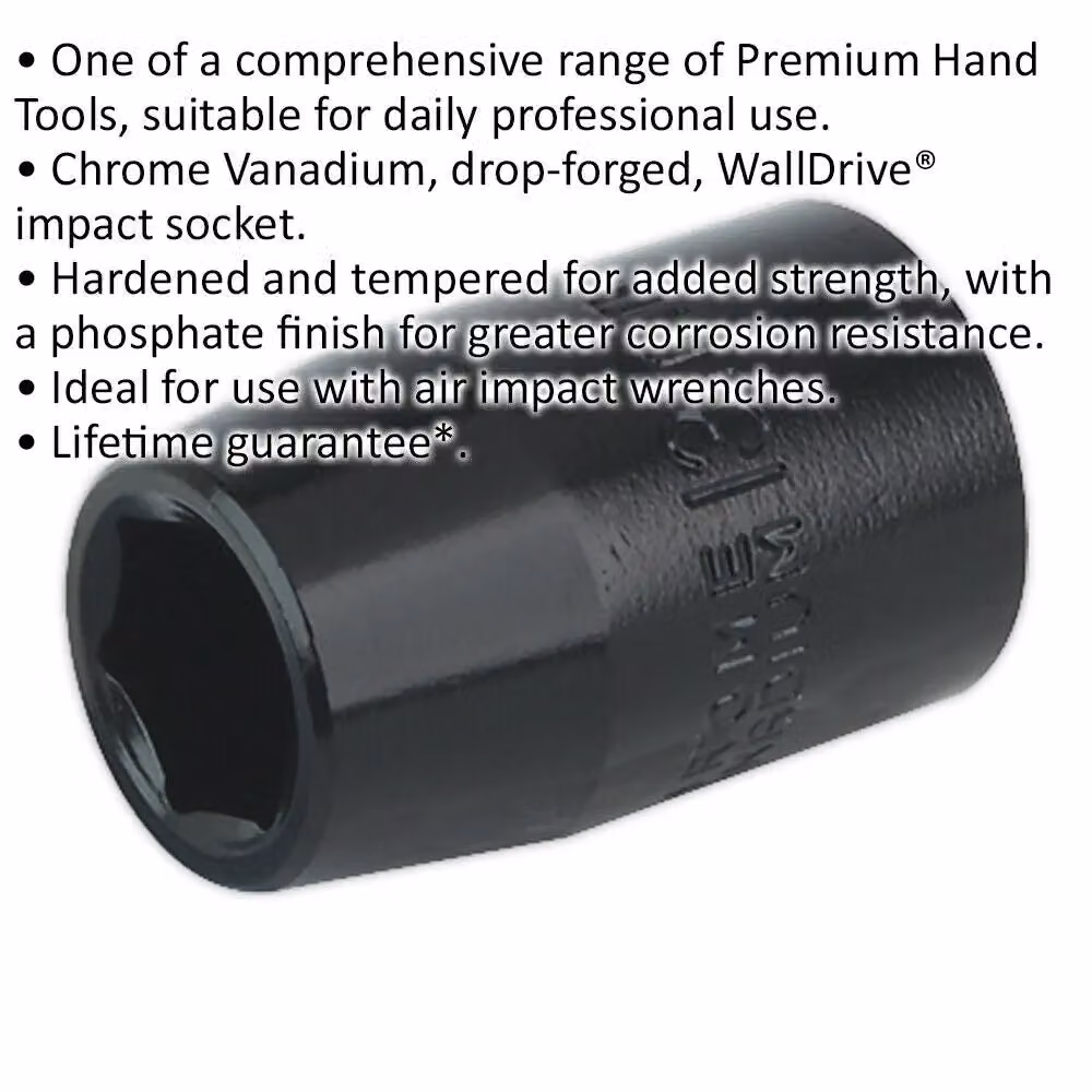 Loops 13mm Forged Impact Socket 1/2 Inch Sq Drive Chrome-Vanadium Wrench Socket – 2