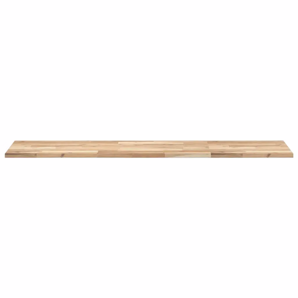 Berkfield Home Untreated Solid Wood Acacia Bathroom Vanity Countertop, Brown, W/D/H: 160 x 40 x 2 cm – 2