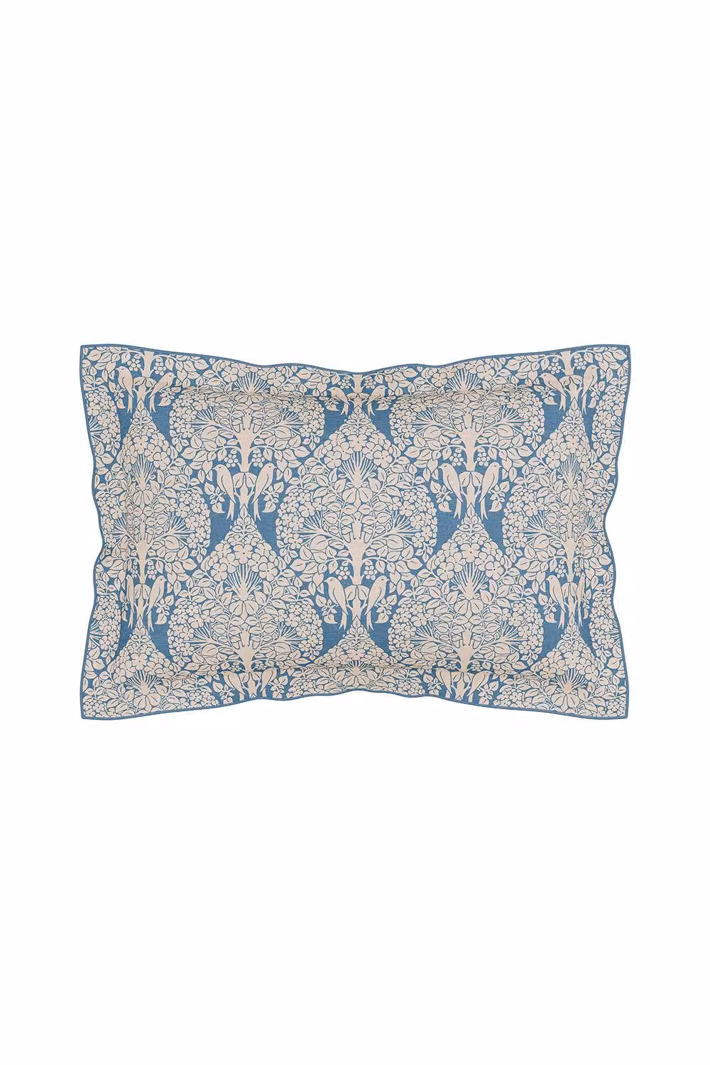 V&A Lerena Blue Cotton Floral Duvet Cover and Pillowcase Set, W: 90 cm, L: 200 cm – 2