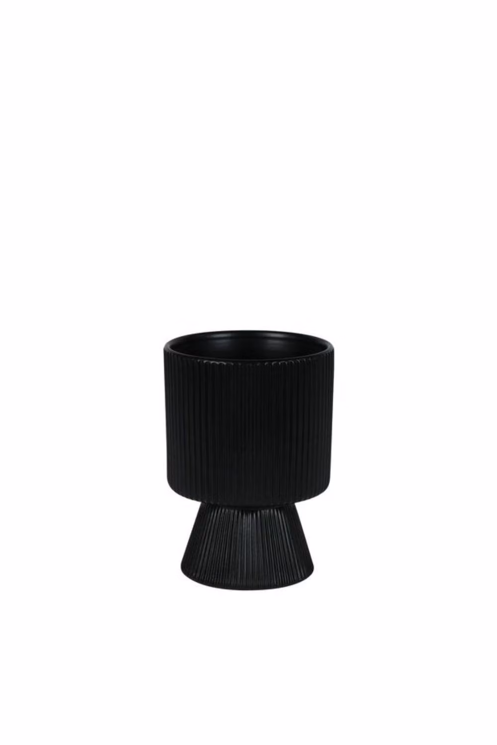 KDMD Hortus Oslo Ceramic Pot, Matt Black, 3 Pack, W/D/H: 11.5 x 11.5 x 16 cm – 2