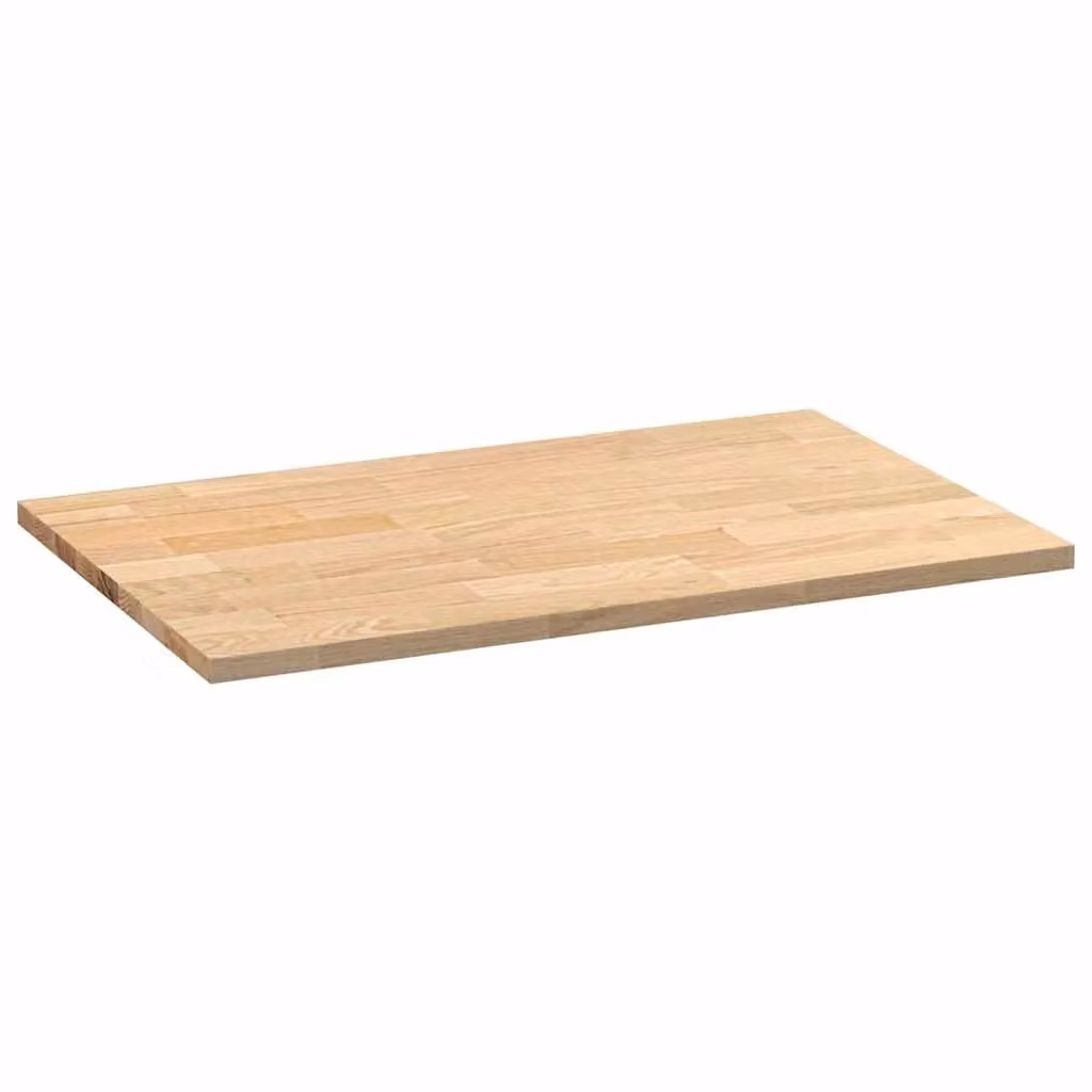 Berkfield Home Solid Oak Wood Kitchen Worktop, Brown, W/D/H: 100 x 63.5 x 2.7 cm – 3