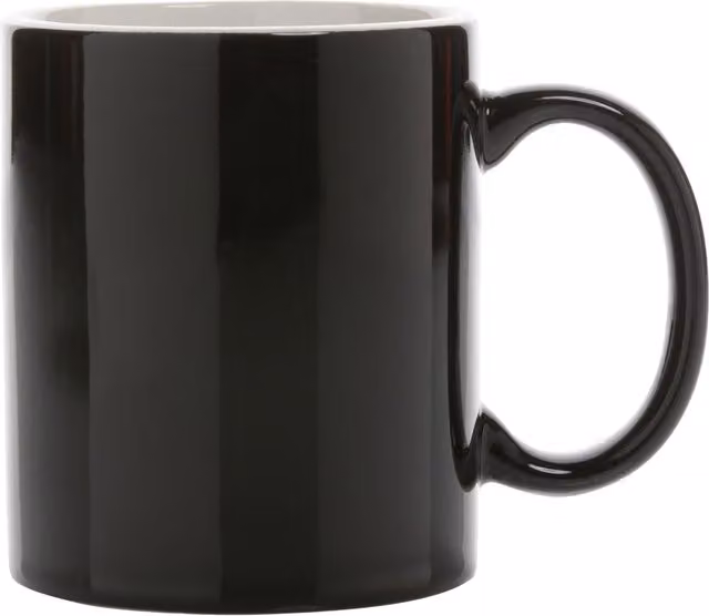 XD Design Classic Inner Two Tone Ceramic Mug, Black, 350 ml
