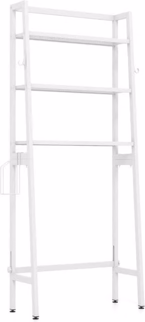 Costway 3-Tier Over the Toilet Storage Shelf in White – 1
