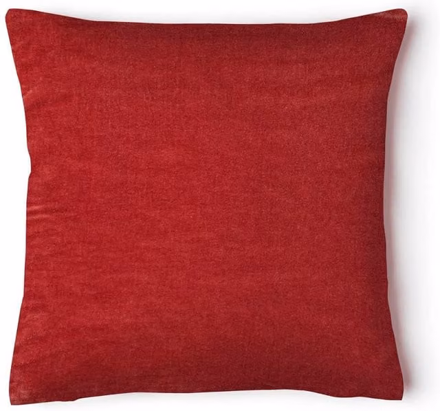 Intimates Grace Red Velvet Square Cushion, W x D: 43 x 43 cm